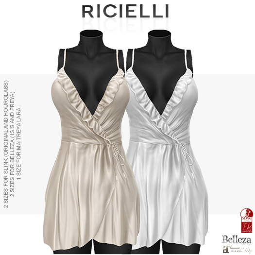 Ricielli - Bobbi Dress / Beige + Off White