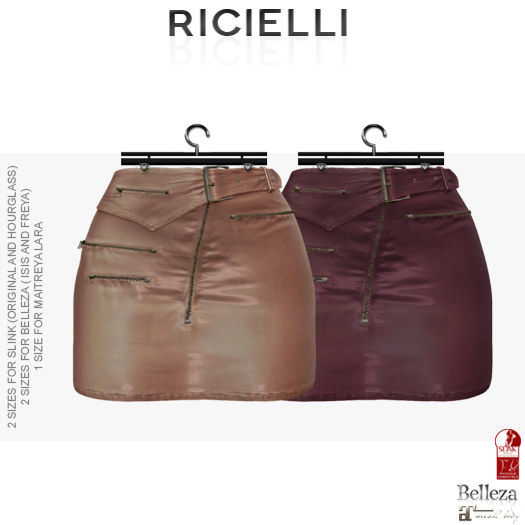 Ricielli Tyra Skirt / Rose + Dark Rose