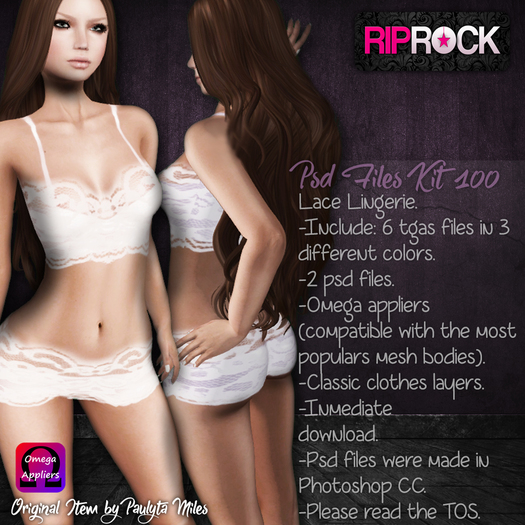 RipRock - Kit 100, Omega Applier, psd, tga, full perms