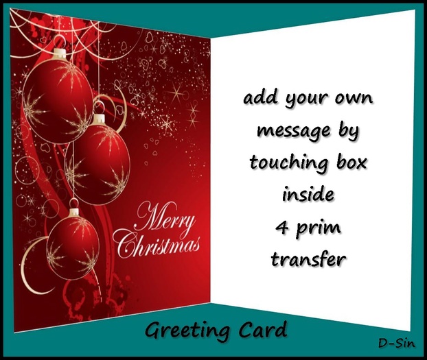 Merry Christmas Ornamental Greeting Card