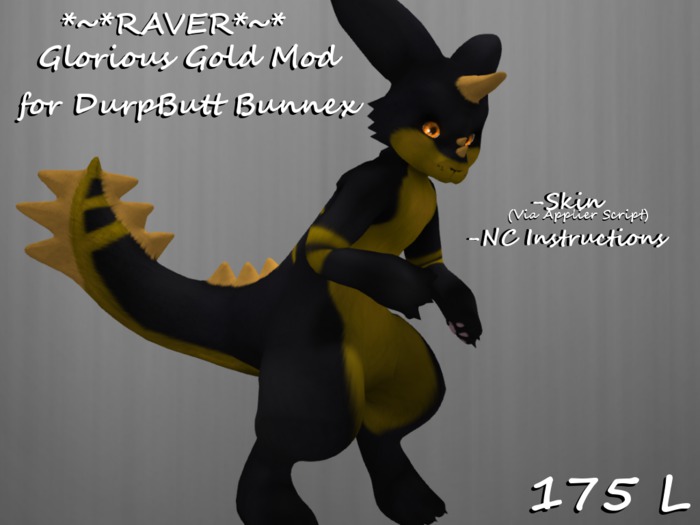 *Raver* Glorious Gold Mod for DurpButt Bunnex BOXED