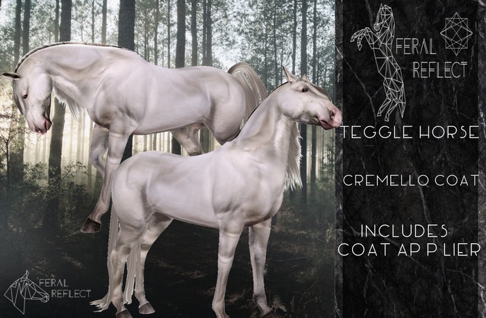 [Feral Reflect] Teegle Horse Cremello Texture