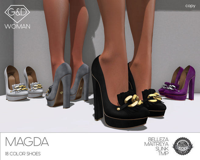 Second Life Marketplace G&D Shoes Magda Fatpack (wear)