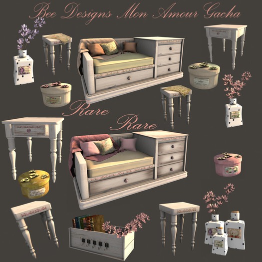 .:Bee Designs :.Mon Amour  Stool 2