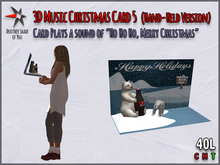3D Music Christmas Card 5 (hand-held)