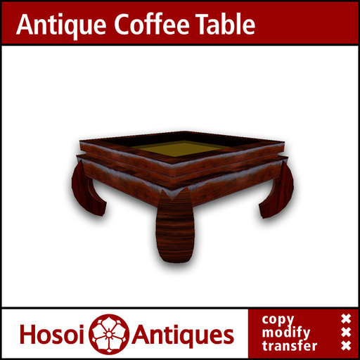 Discount - Antique Wooden Coffee Table - 01