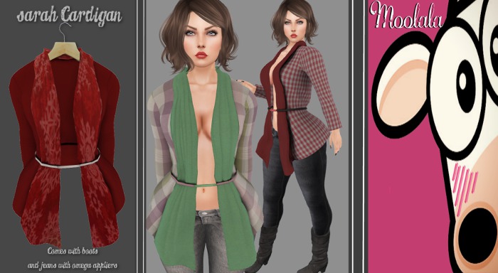 ~*Moolala*~ Sarah Cardigan - Red Snow{Add Me}