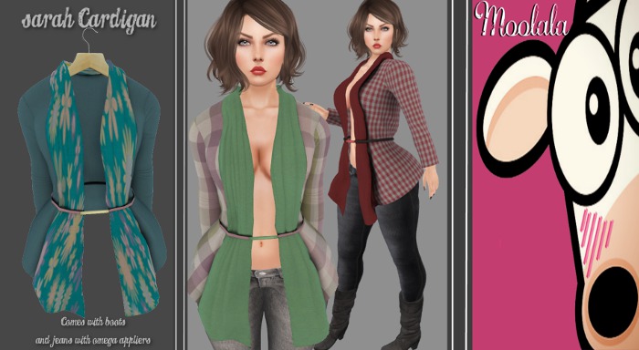 ~*Moolala*~ Sarah Cardigan - BlueFlower{Add Me}