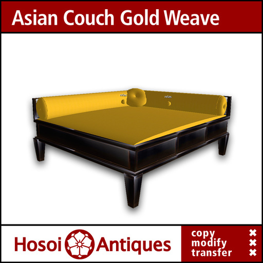 HIUP0 - Asian Couch Double - Gold Weave