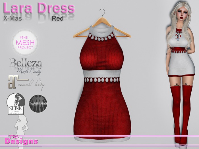 Lara Dress X-Mas Red