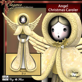 C&F Angel Caroler Figurines - Pale Gold 2 LI