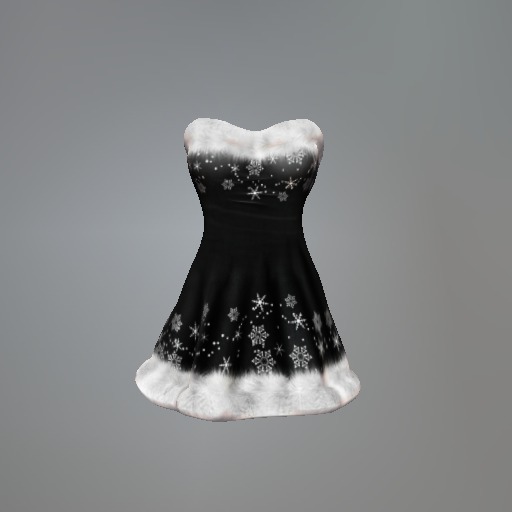Charcoal Snow Queen Fitmesh Minidress box