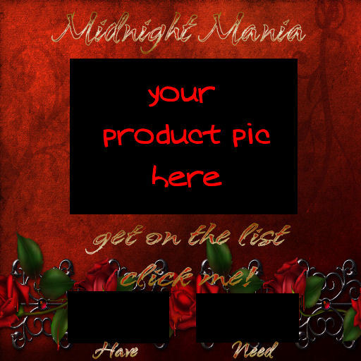 Midnight Mania textures gothic rose