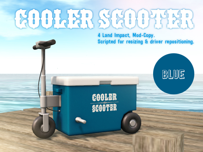 BALACLAVA!! Cooler Scooter - Blue