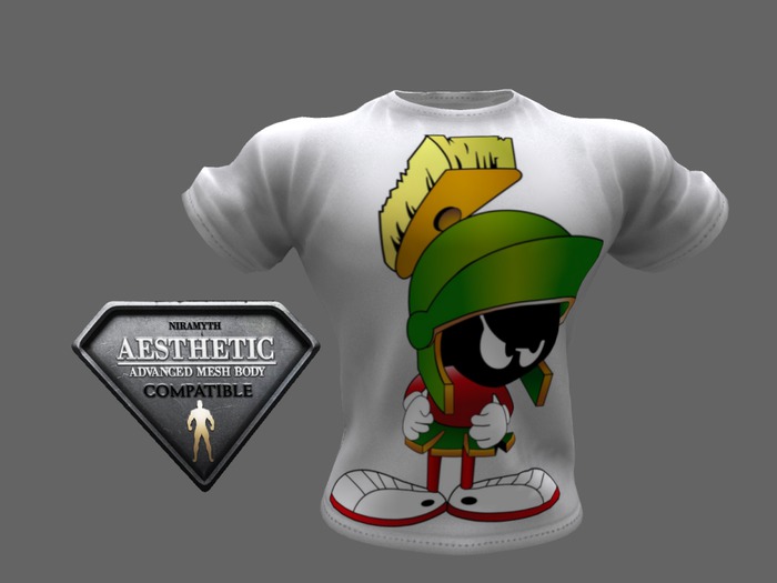 Marvin the Martian White tshirt AESTHETIC