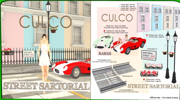 1 -Culco- Street Sartorial - Sports Car - Green 12Li RARE