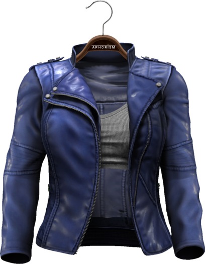 !APHORISM! Easy Rider Jacket Blue - Women