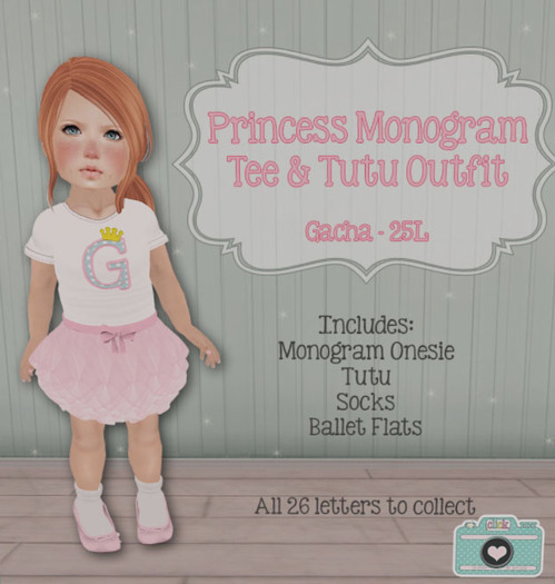 .click. Princess Monogram Outfit - X