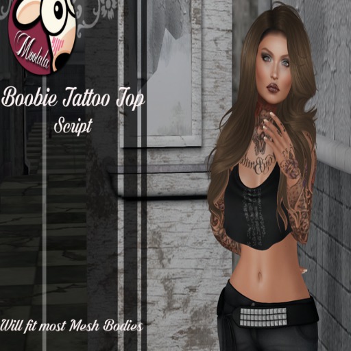 ~*Moolala*~ Hot Tattoo Top - Script
