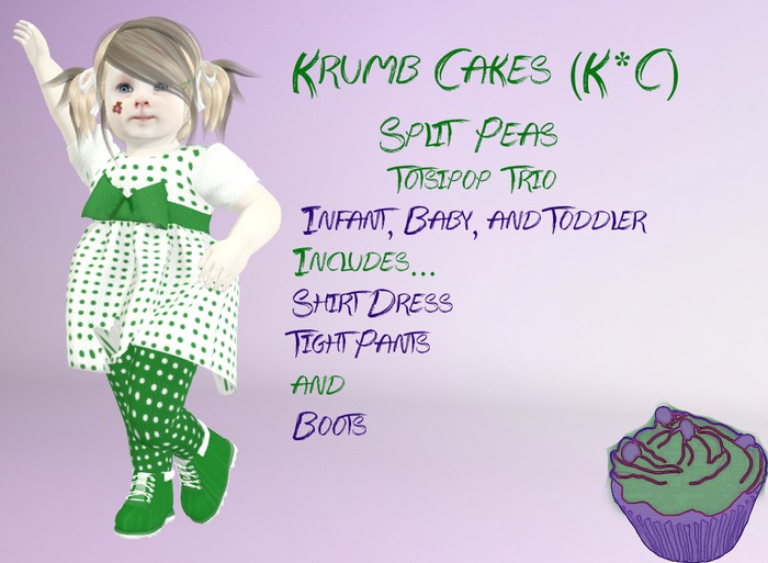 (K*C) Split Peas Trio Totsipop