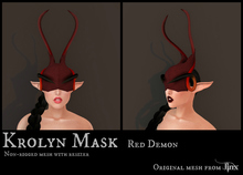 Jinx : Krolyn Mask - Red Demon - Wear to Unpack