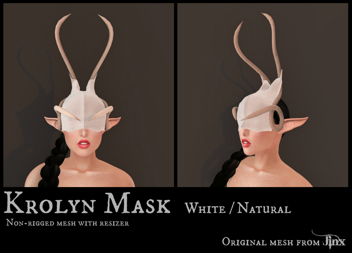 Jinx : Krolyn Mask - White/Natural
