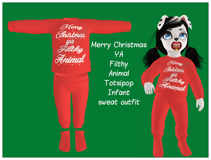 [GD] Merry Christmas Ya Filthy Animal Totsipop infant (Boxed)