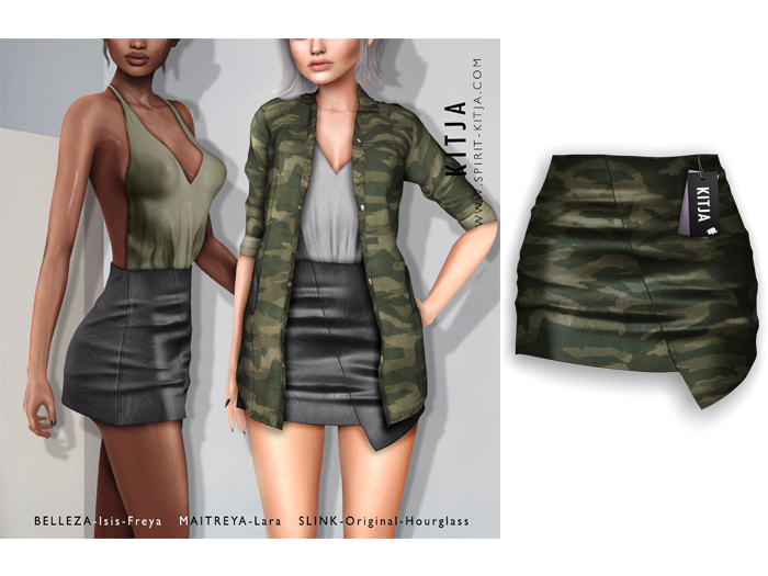 KITJA - Kassia Skirt CAMO