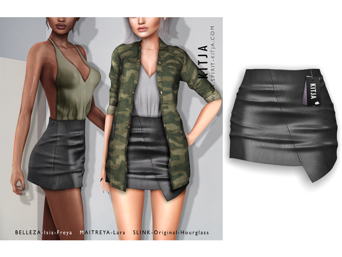 KITJA - Kassia Skirt DARK GREY