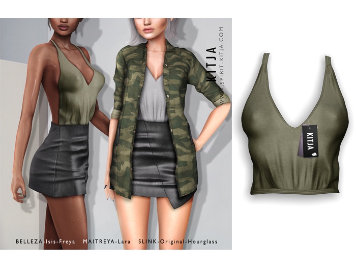 KITJA - Kassia Top KHAKI