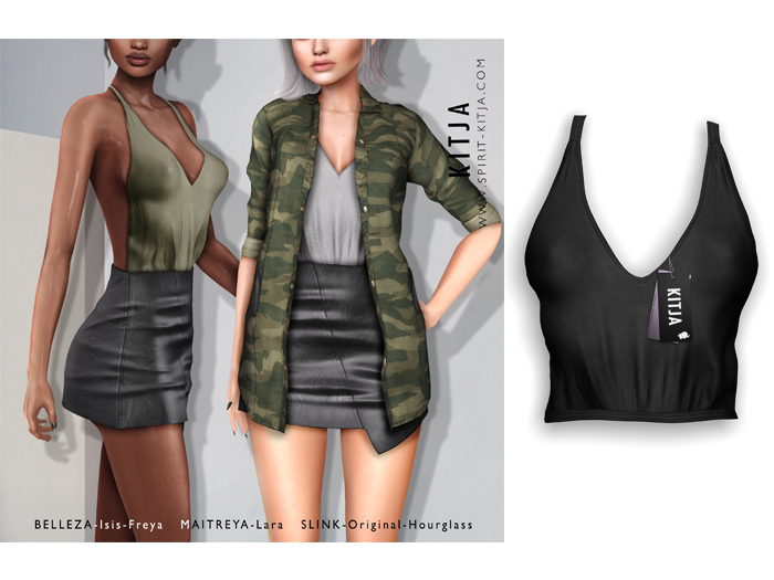 KITJA - Kassia Top BLACK