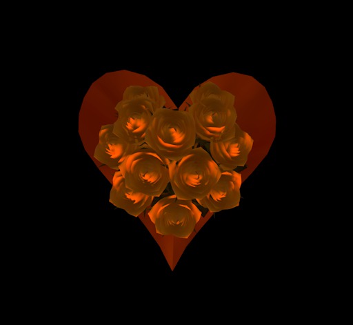 1DozenYellowRosesHeartBouqetBoxed/Mesh/Vased/61prm