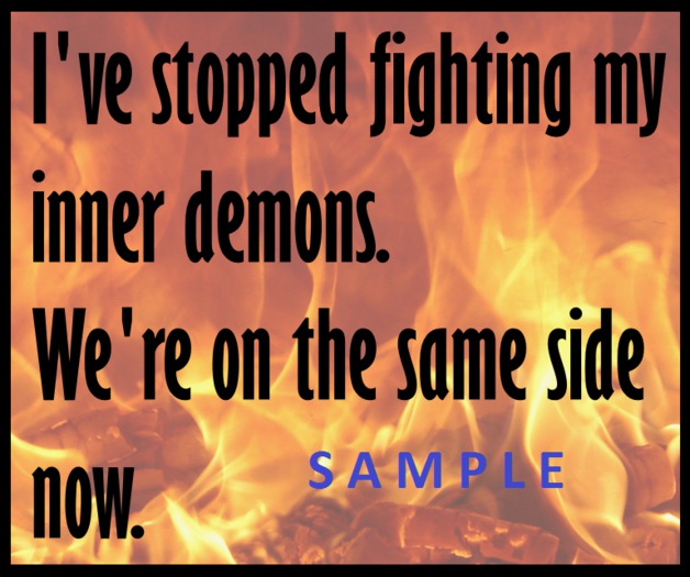 Poster Graphic - Fighting Inner Demons