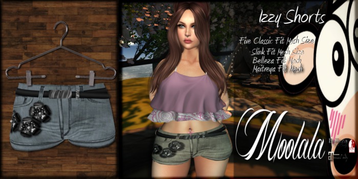 ~*Moolala*~ Izzy Shorts - MBlue