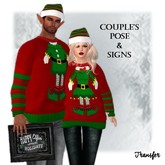 ::DBL:: Elfin' Christmas Couple's Pose & Signs
