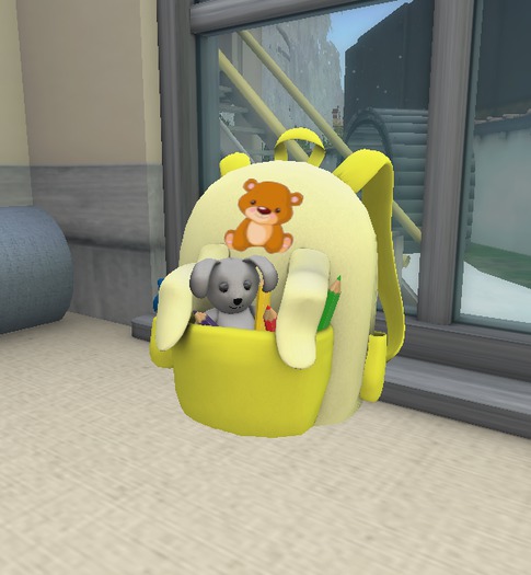 *~Cute Baby .~* Backpack Light Yellow