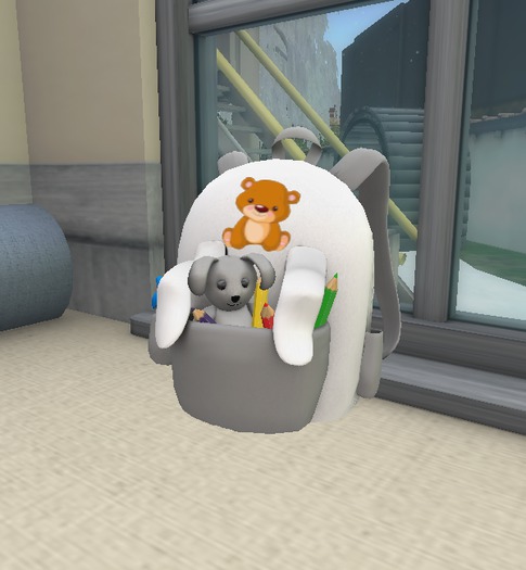 *~Cute Baby .~* Backpack White