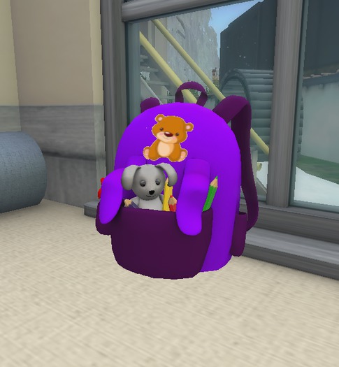 *~Cute Baby .~* Backpack Purple