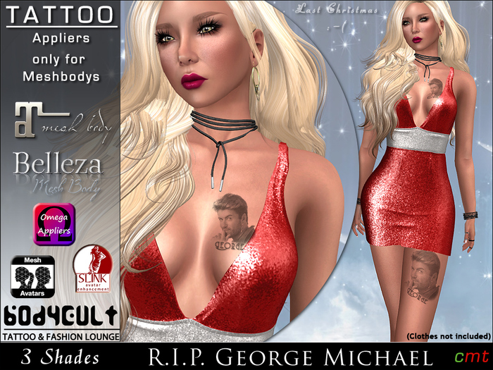 BodyCult Tattoo George Michael R.I.P. MB.