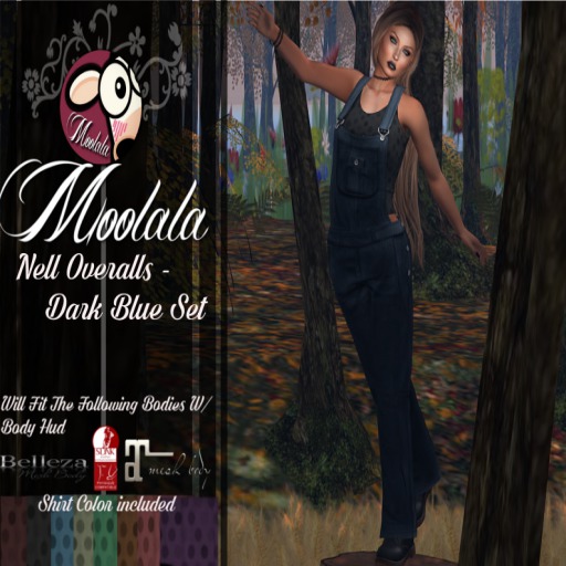 ~*Moolala*~ Nell Overalls - DK. Blue
