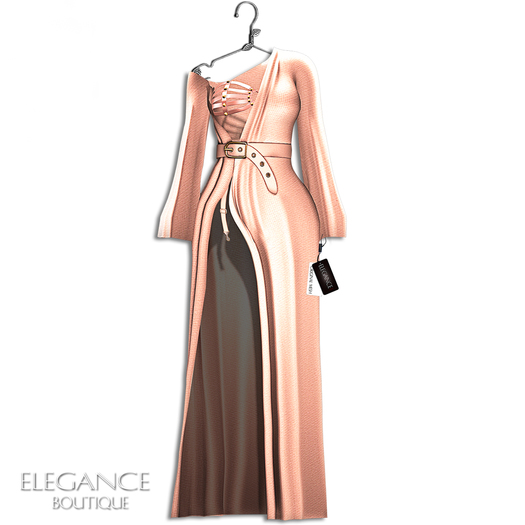 Second Life Marketplace Elegance Boutique "Dolly" Dress Peach