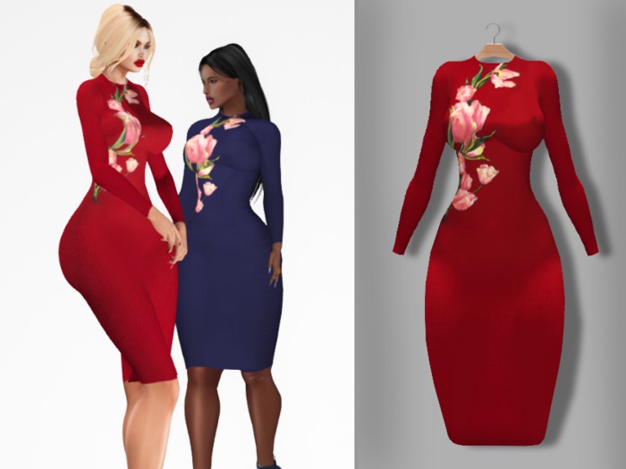 The Rove - Cuca romantic dress - Red