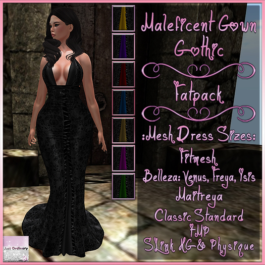 Maleficent Gown Gothic Fatpack