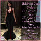 Maleficent Gown Gothic Red