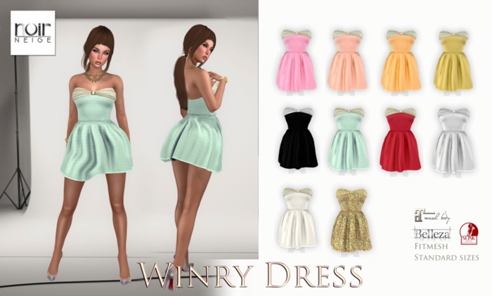 =Noir Neige= Winry 2 Dress - Peach