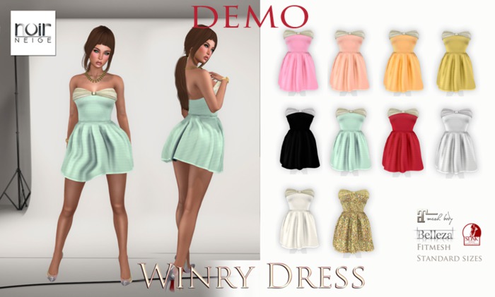 =Noir Neige= Winry Demo Dress