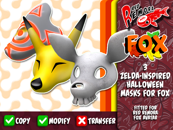 Red Remora - 3 Zelda-inspired Halloween Masks