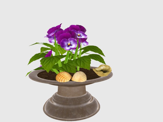 table Decor With Purple flowers