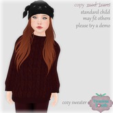 {V*Y} Cozy Sweater - Cable Knit Wine