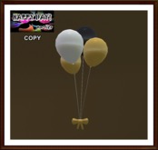 New Year - Balloons Ribbon Hovering